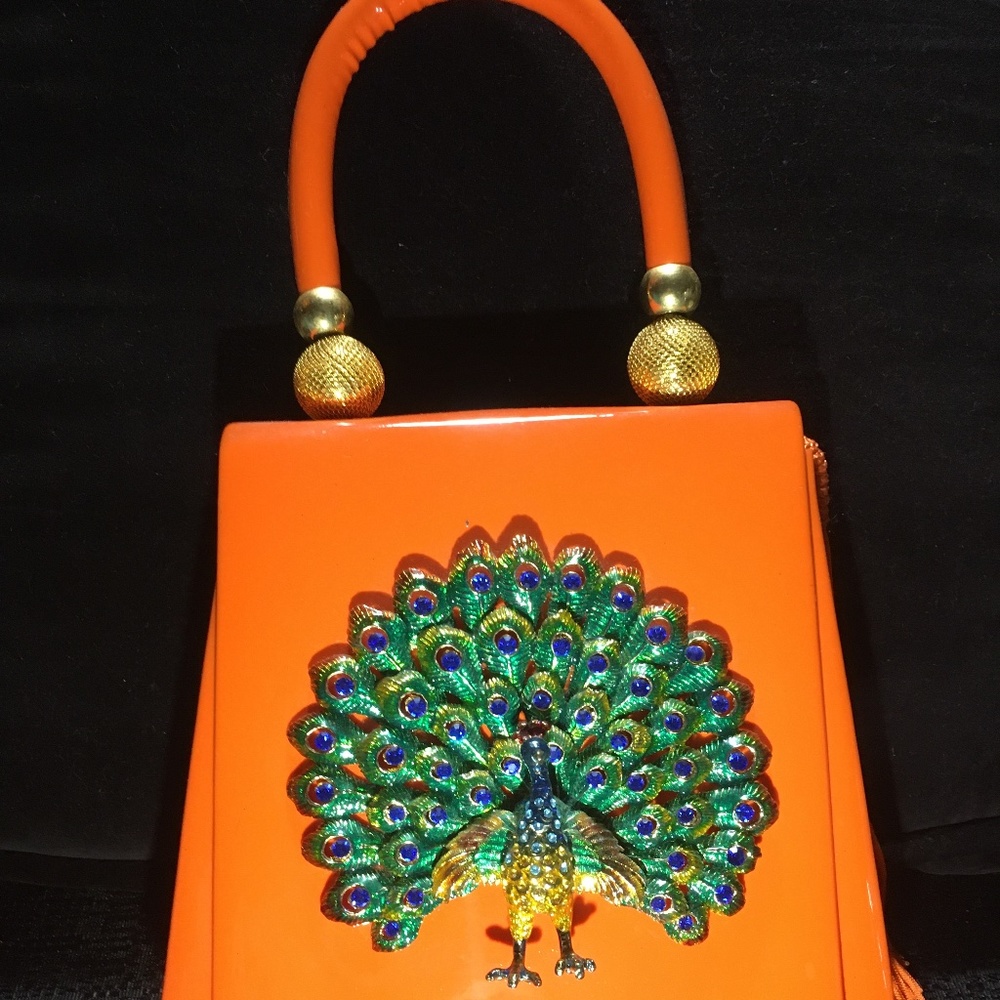 RARE IRIS LANE LIMITED ADDITION PEAKCOCK BAG